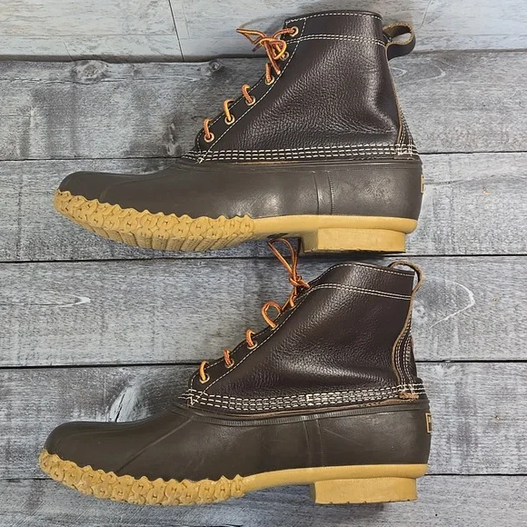 L.L. Bean Mens SIZE 13 Duck Boots  Bean Boots Waterproof - Picture 9 of 17